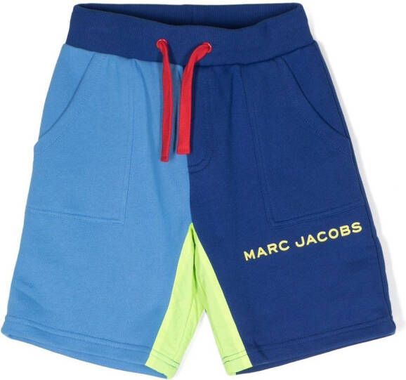 Marc Jacobs Kids Shorts met colourblocking Blauw