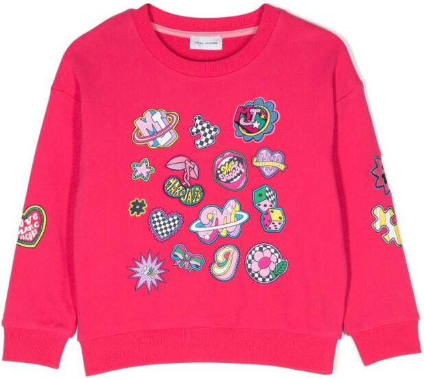 Marc Jacobs Kids Sweater met borduurwerk Roze