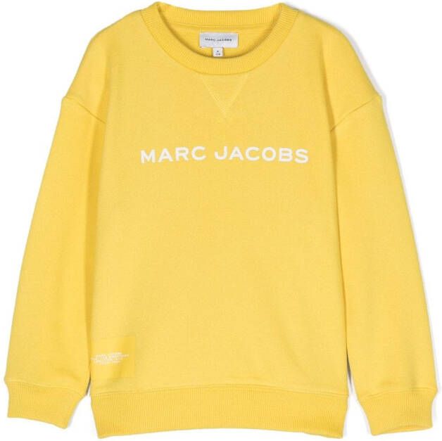 Marc Jacobs Kids Sweater met logoprint Geel