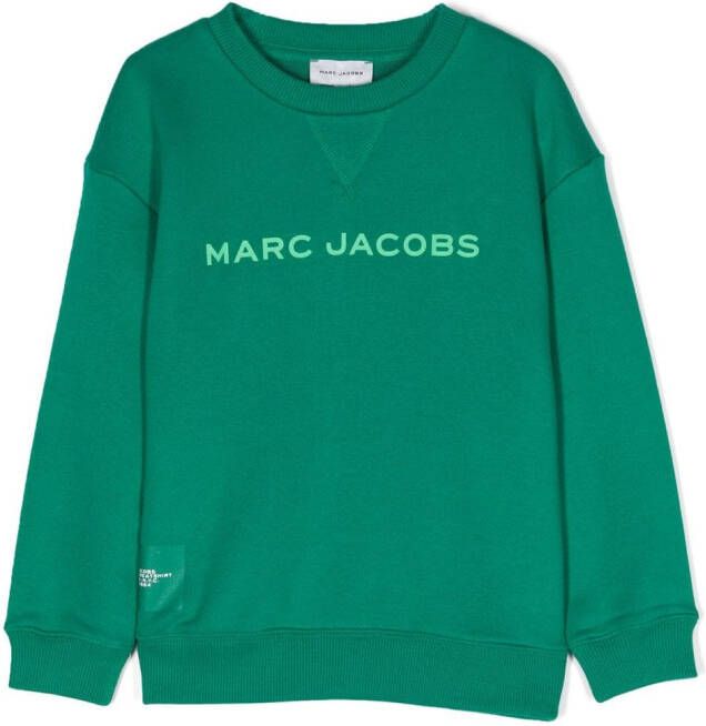 Marc Jacobs Kids Sweater met logoprint Groen