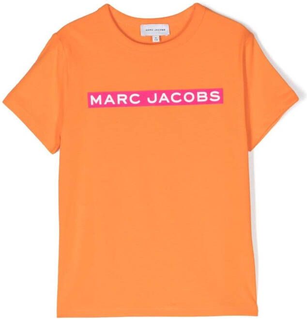 Marc Jacobs Kids T-shirt met logoprint Oranje