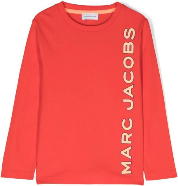 Marc Jacobs Kids T-shirt met logoprint Rood