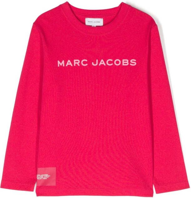 Marc Jacobs Kids T-shirt met logoprint Roze