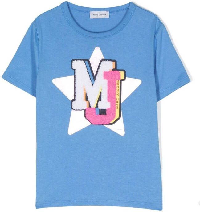 Marc Jacobs Kids T-shirt met ronde hals Blauw