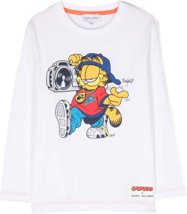 Marc Jacobs Kids x Garfield T-shirt met print Wit