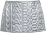 Marc Jacobs Leren mini-rok Zilver - Thumbnail 1