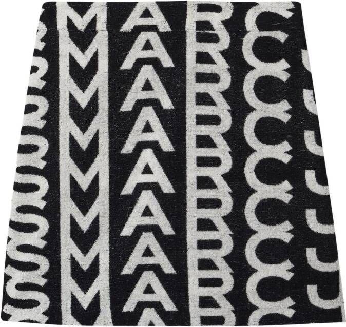 Marc Jacobs Mini-rok met monogram Zwart