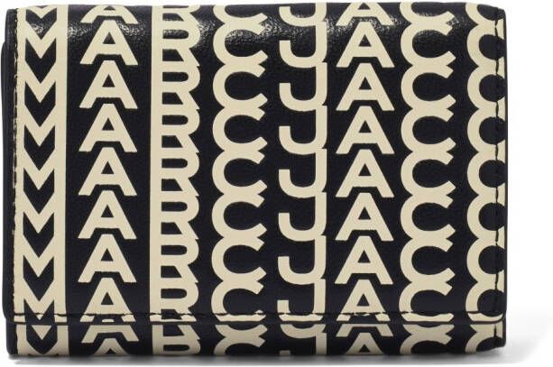 Marc Jacobs Portemonnee met monogram Zwart