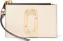 Marc Jacobs Top Zip Mini Wallet in White Leather Wit Dames - Thumbnail 2
