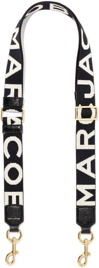 Marc Jacobs Smalle Logo Webbing Band Black Dames