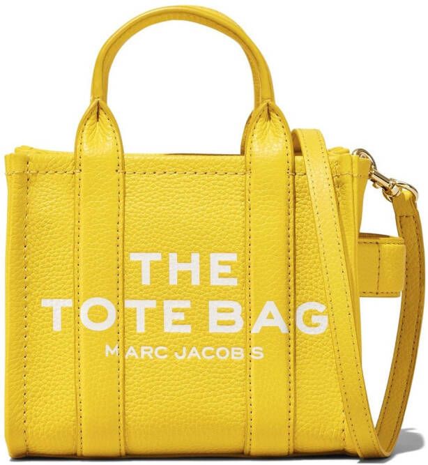 Marc Jacobs Totes The Micro Tote Bag Leather in geel