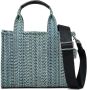 Marc Jacobs The Washed Monogram kleine shopper Blauw - Thumbnail 1