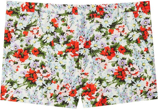Marc Jacobs The Short shorts met bloemenprint Blauw