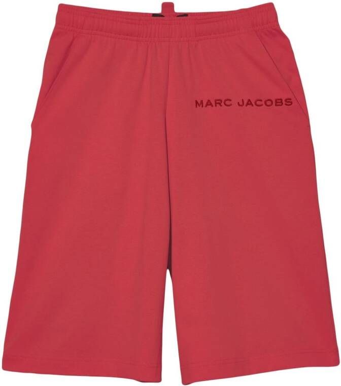 Marc Jacobs Shorts met geborduurd logo Rood