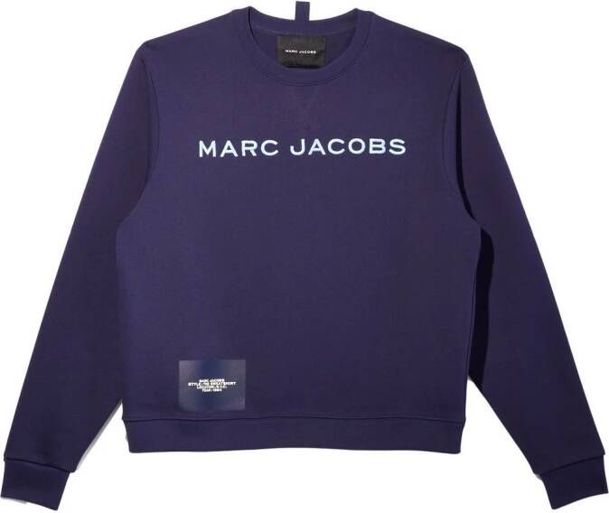 Marc Jacobs Sweater met logoprint Blauw