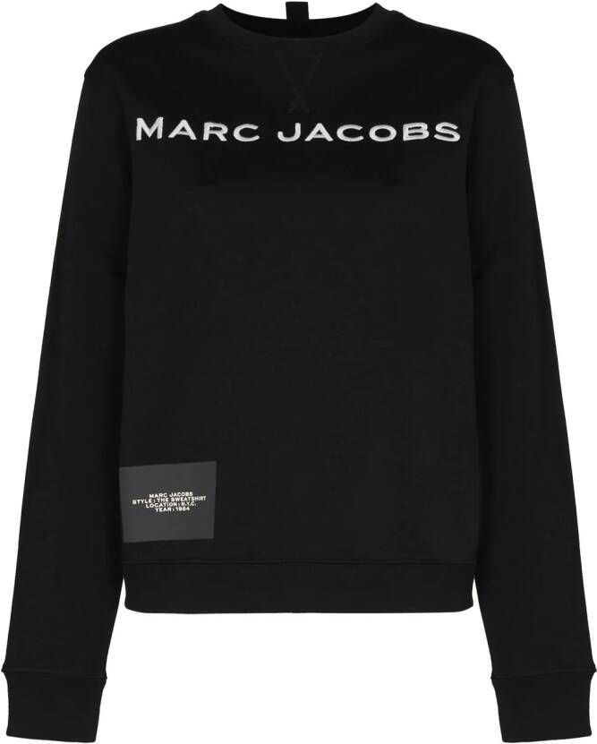 Marc Jacobs Sweater met geborduurd logo Zwart