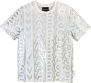 Marc Jacobs T-shirt met monogramprint Zilver