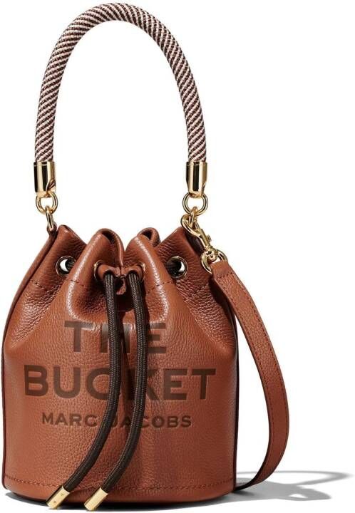 Marc Jacobs De Leren Bucket Bag in lederkleurig leer Brown Dames