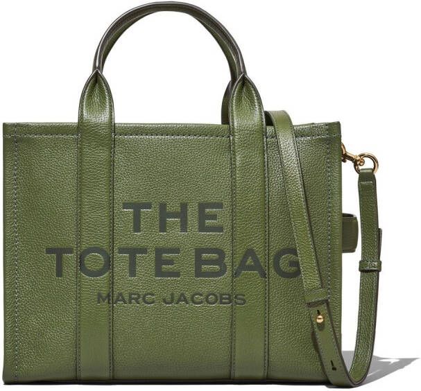 Marc Jacobs Bronze Groene Leren Tote Tas Green Dames