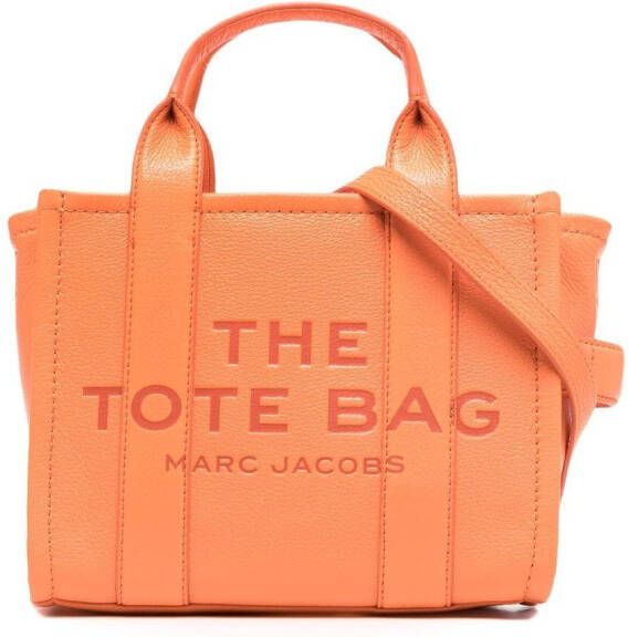 Marc Jacobs The Leather Tote kleine shopper Oranje