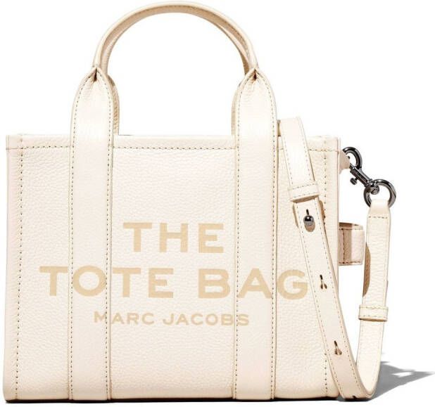 Marc Jacobs The Leather Tote kleine shopper Wit