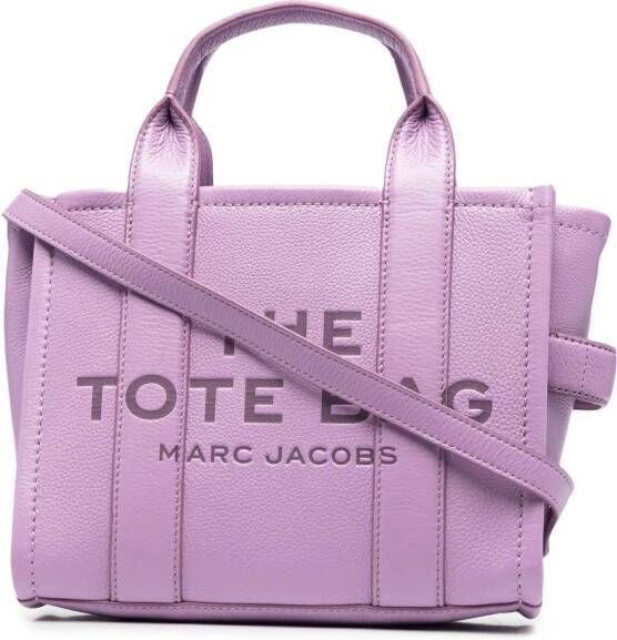 Marc Jacobs The Leather Tote kleine shopper Paars