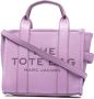 Marc Jacobs The Leather Tote kleine shopper Paars - Thumbnail 1