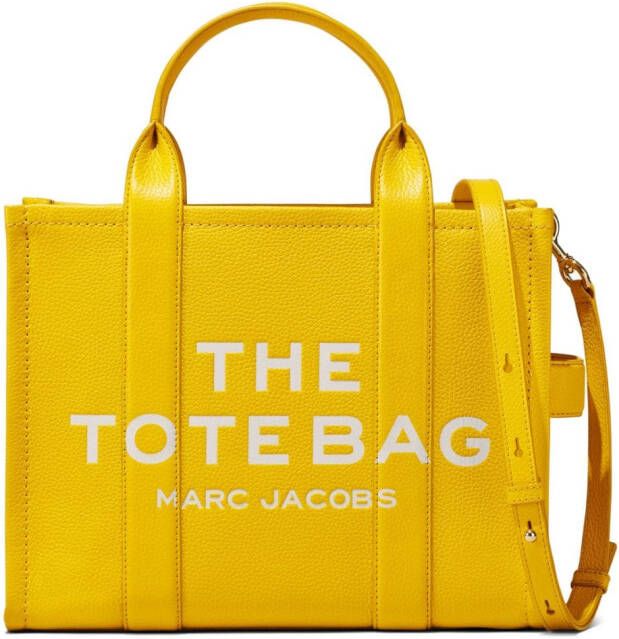 Marc Jacobs Totes The Leather Small Tote Bag Leather in geel