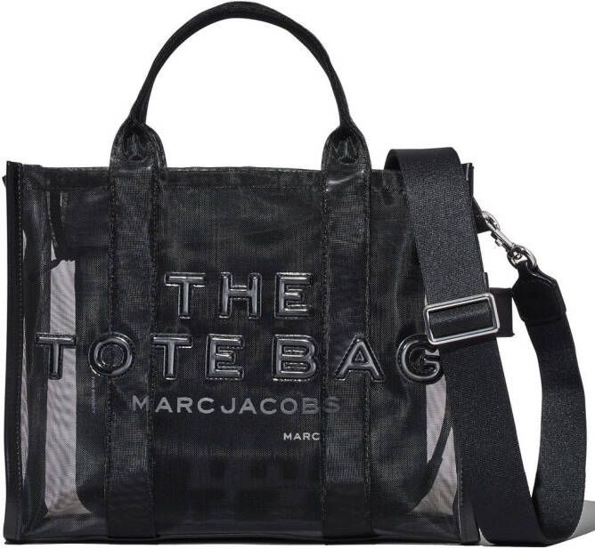 Marc Jacobs The Medium shopper met mesh Zwart