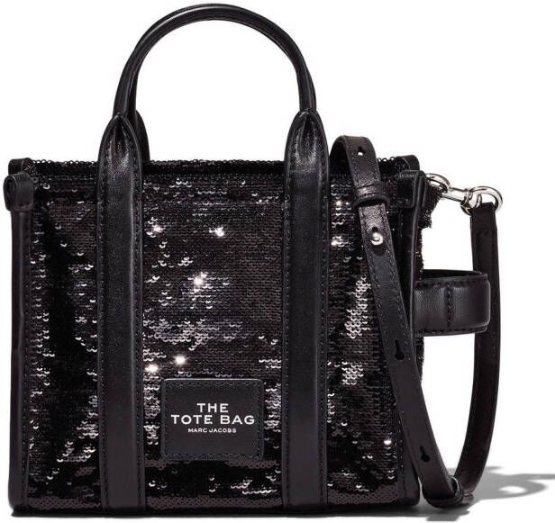 Marc Jacobs The Sequins crossbody shopper met pailletten Zwart