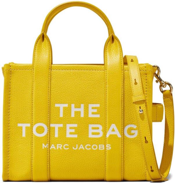 Marc Jacobs The Leather Tote kleine shopper Geel