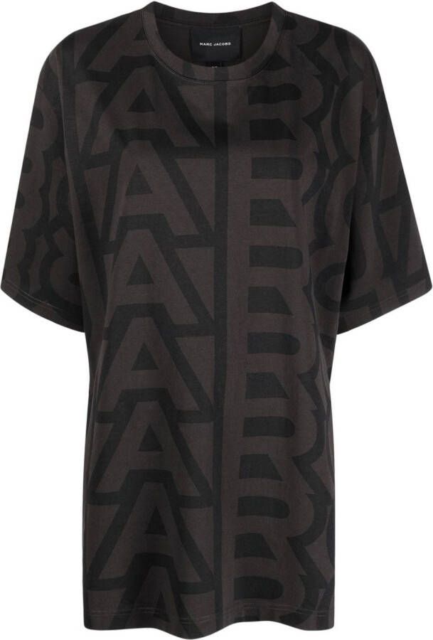 Marc Jacobs Katoenen T-shirt met monogram Grijs