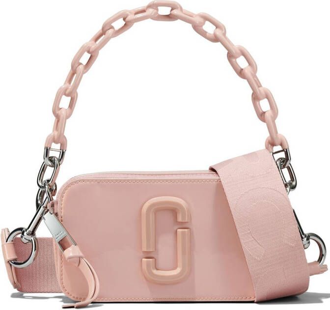 Marc Jacobs Crossbody bags The Snapshot Leather Crossbody Bag in poeder roze