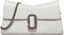 Marc Jacobs Convertible Leren Clutch Tas met Ketting Logo Plaque White Dames - Thumbnail 2