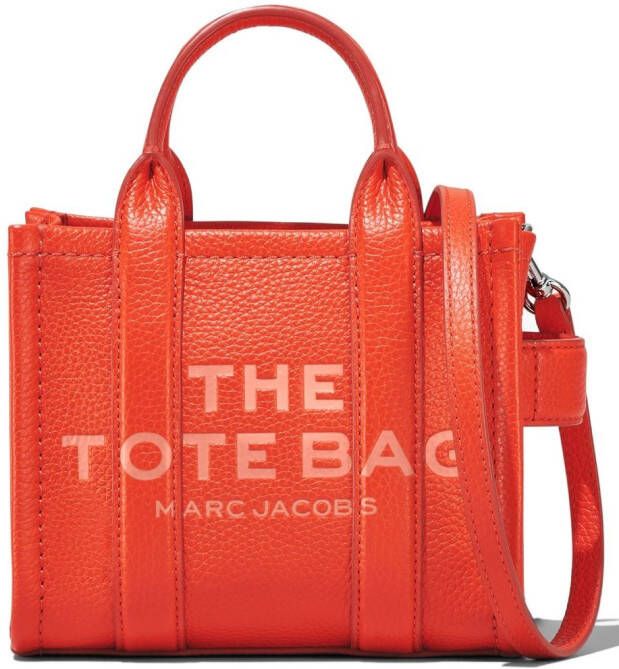 Marc Jacobs The Leather crossbody shopper Oranje