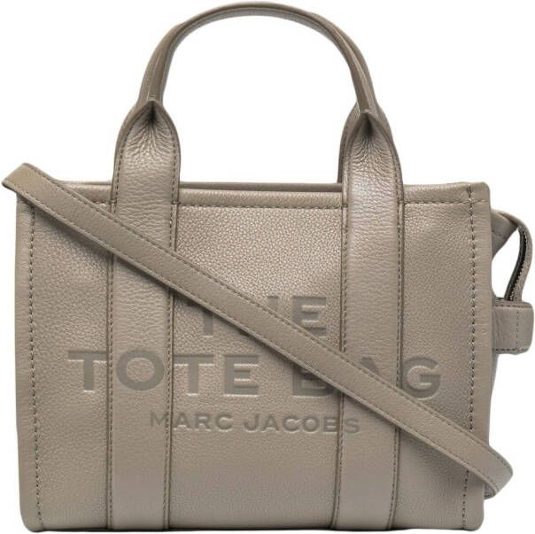 Marc Jacobs The Leather Mini Traveler Tote Bag Grijs Dames