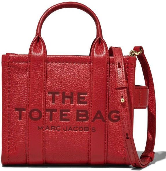 Marc Jacobs The Leather crossbody shopper Rood