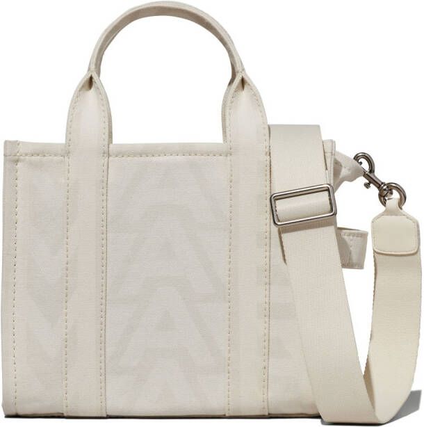 Marc Jacobs The Monogram Tote kleine shopper Wit