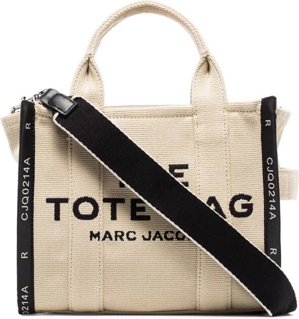 Marc Jacobs The Jacquard Tote kleine shopper Beige