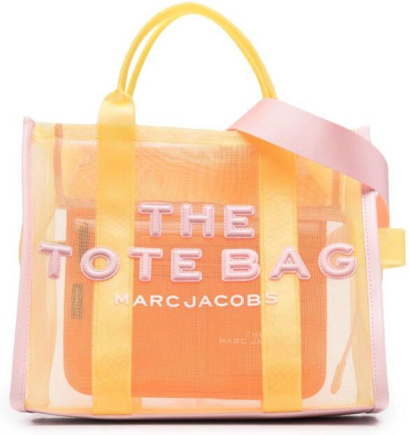Marc Jacobs Totes The Colorblock Mesh Tote Medium in geel