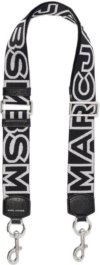 Marc Jacobs The Strap band met logo patroon Zwart