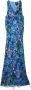 Marc Jacobs Midi-jurk met bloemenprint Blauw - Thumbnail 1