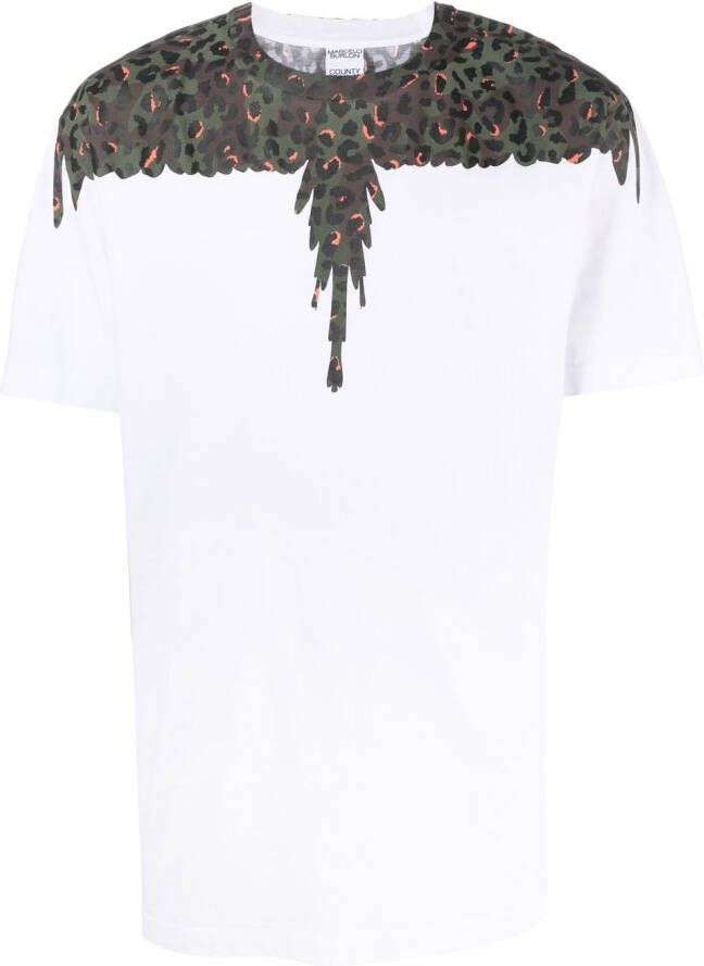 Marcelo Burlon County of Milan T-shirt met vleugelprint Wit