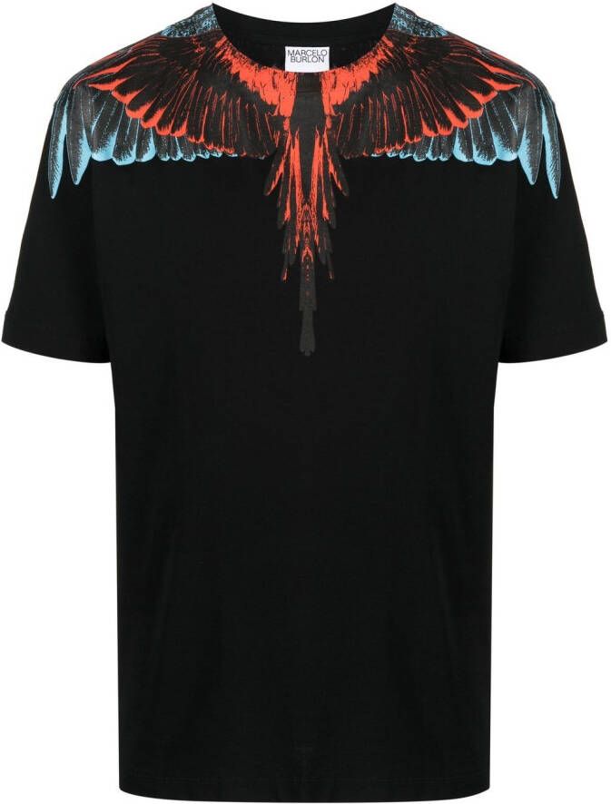 Marcelo Burlon County of Milan T-shirt met grafische print Zwart
