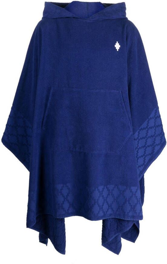 Marcelo Burlon County of Milan Katoenen poncho Blauw