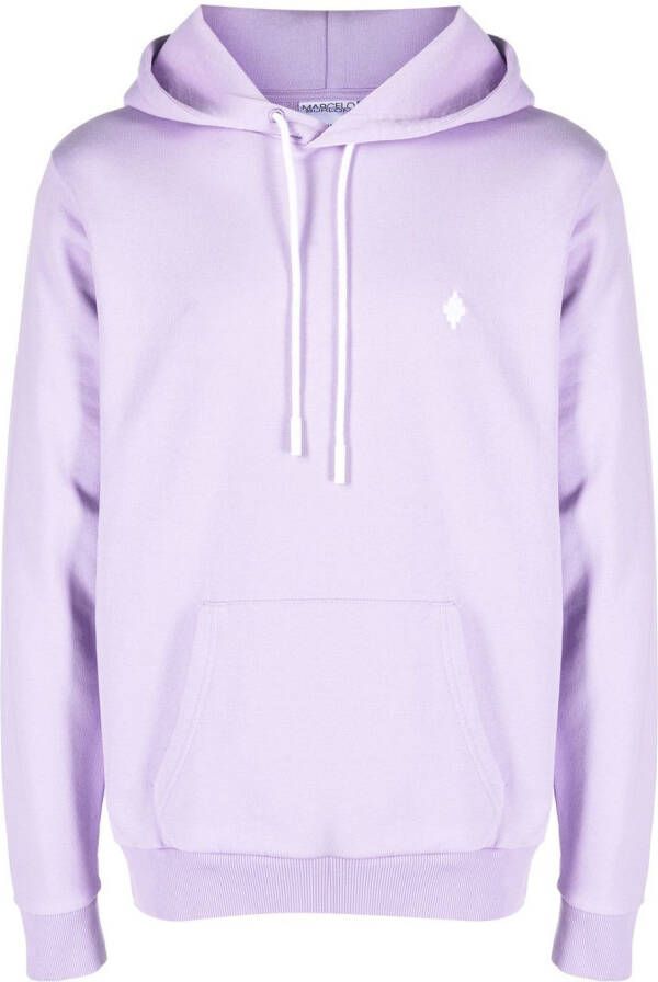 Marcelo Burlon County of Milan Hoodie met logo Paars
