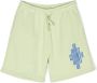 Marcelo Burlon County Of Milan Kids Shorts met elastische taille Groen - Thumbnail 1