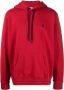 Marcelo Burlon County of Milan Hoodie met geborduurd logo Rood - Thumbnail 1