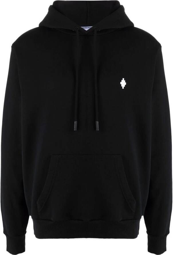 Marcelo Burlon County of Milan Hoodie met geborduurd logo Zwart