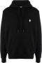 Marcelo Burlon County of Milan Hoodie met geborduurd logo Zwart - Thumbnail 1